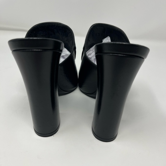 GUCCI Malaga Kid Princetown Horse-bit Julie Mules Heels in Black leather size 39 - Picture 2 of 7